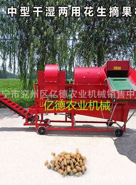 1160型花生摘果机自动装袋自动进料干湿两用花生摘果机效果好