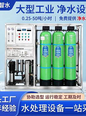 大流量商用超纯水反渗透水处理设备地下水去除杂质离子前置过滤器