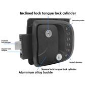 房车锁智能遥控机械密码 锁汽车露营游艇船按钮电子门锁房车配件