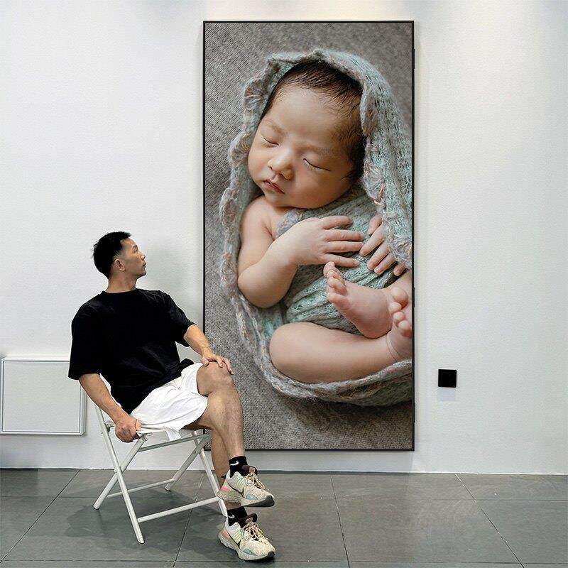 月子中心消防栓遮挡装饰画婴儿宝宝挂画产后恢覆消火栓美化电箱画