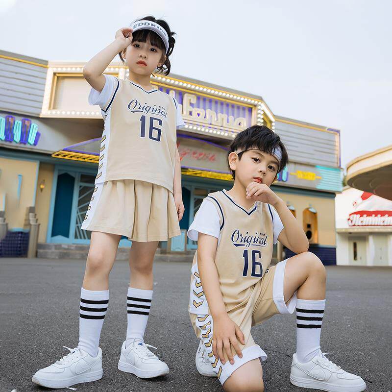 小学生校服夏季儿童班服篮球服运动会纯棉套装幼儿园园服六一表演