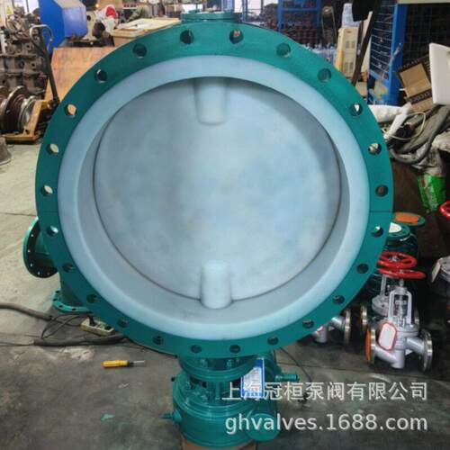 D341PO-16CDN800氟塑料衬里蝶阀耐酸蝶阀手动涡轮蝶阀