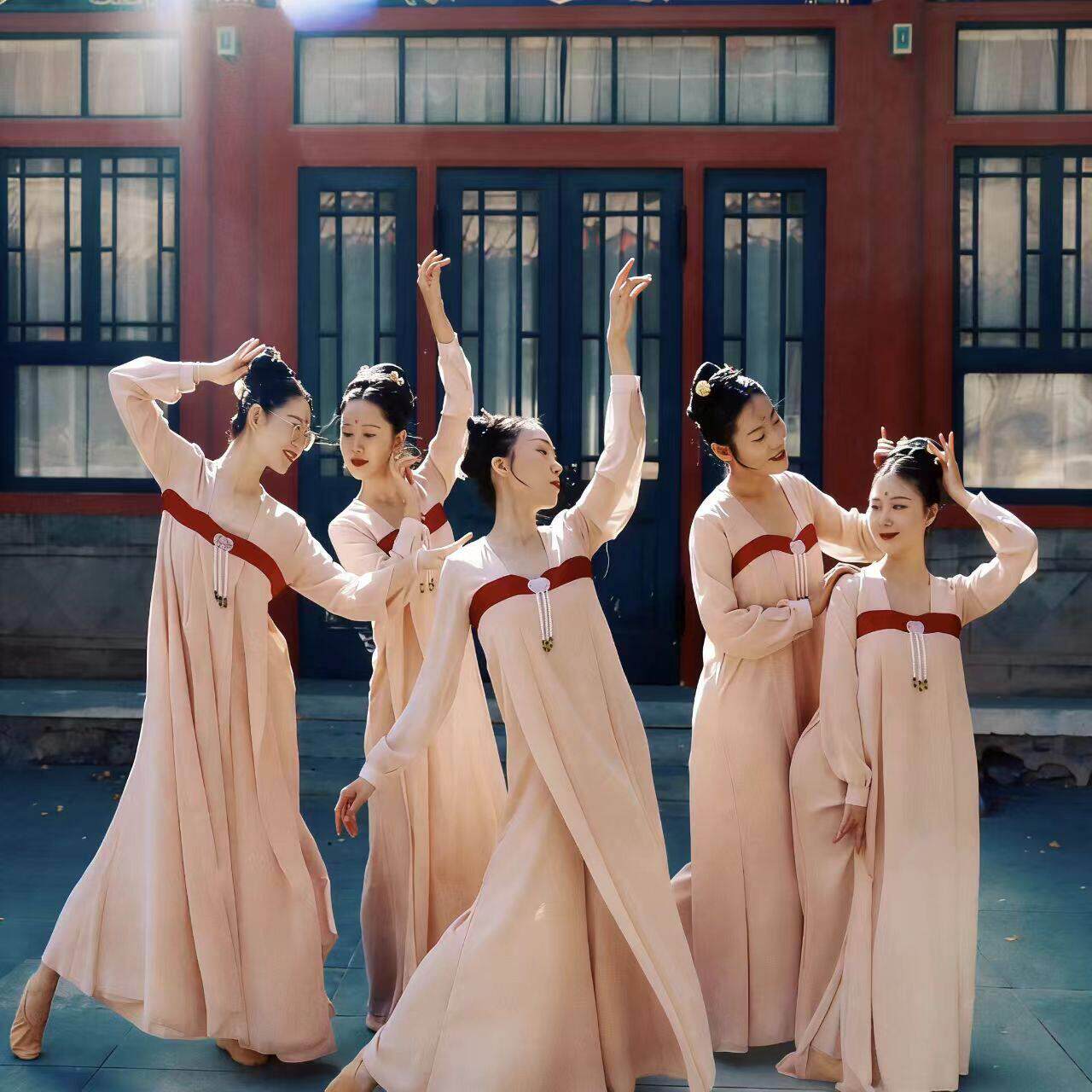 丽人行古典舞演出服女飘逸中国风汉服古装汉唐双面燕洵舞蹈表演服