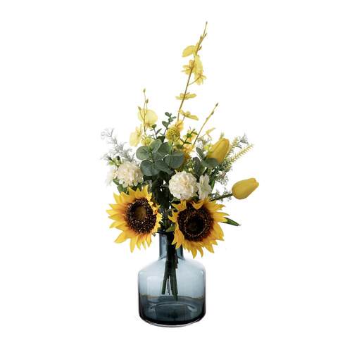 墙饰花音向日葵手札仿真花家居装饰花设计婚庆手捧花束CF01291