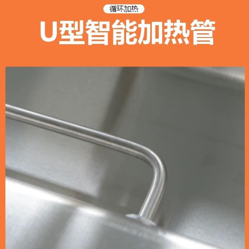 快餐保温售饭台不锈钢食堂电加热售卖台台式汤池摆摊售卖保温车