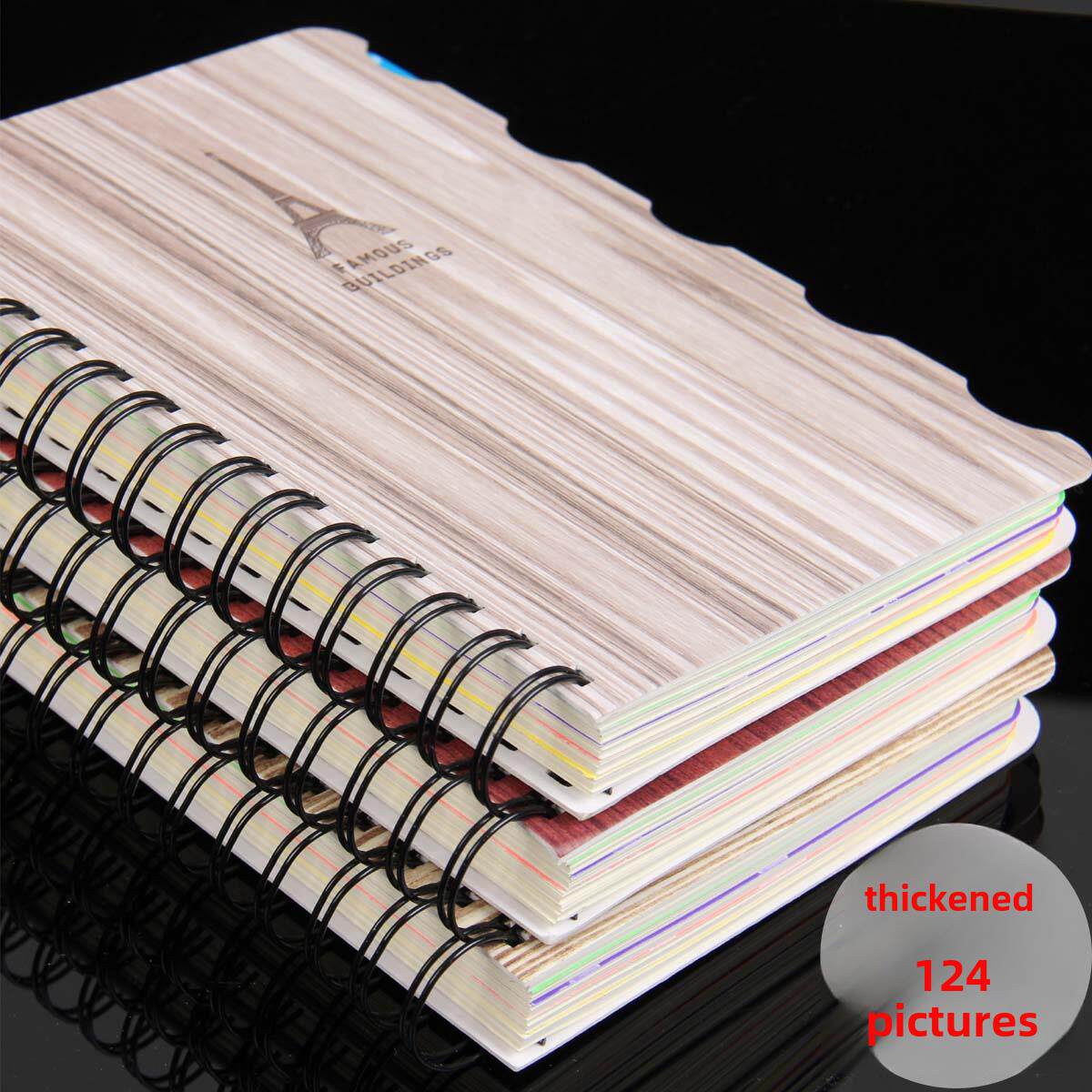 四方伙伴笔记本子厚B5办公分类32K初中学生专用简约活页线圈记事