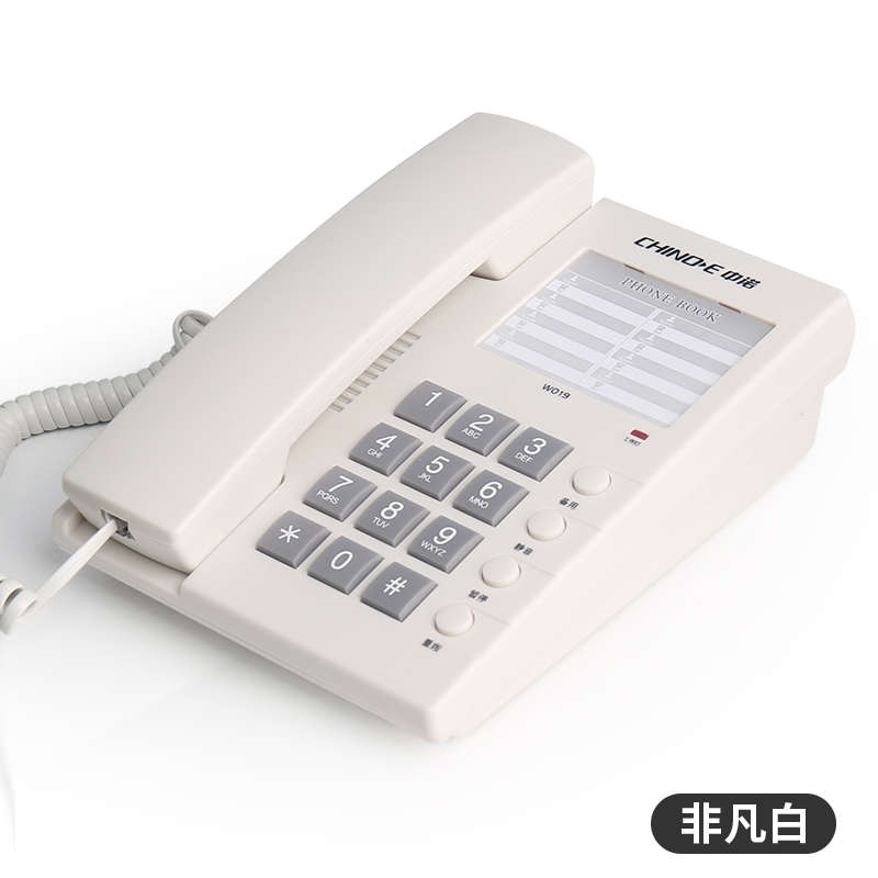 中诺简约电话机 宾馆酒店客房固定电话免电池座式座机可定制LOGO