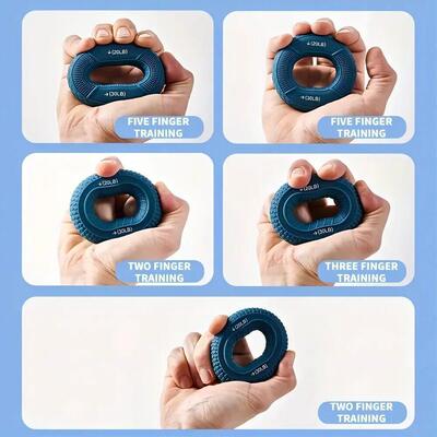 Silicone Finger Grip Rings Dual Resistance Hand Strengthener