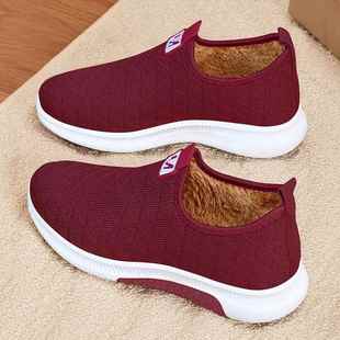 款 秋冬新防滑保暖鞋 205中老2年老人 女冬加绒老北京布棉ZMJ740鞋 鞋