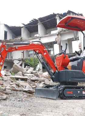 小果型挖掘机农工程小NOB用勾机10型微型挖机园大微棚家用小挖