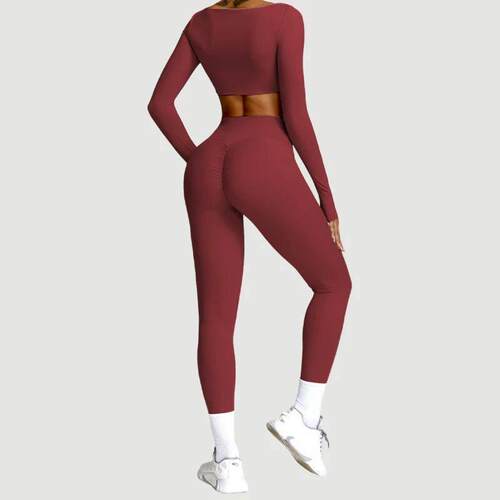 2PCS Yoga Suit Sports Set Women Quick-Drying Gym Set Women T