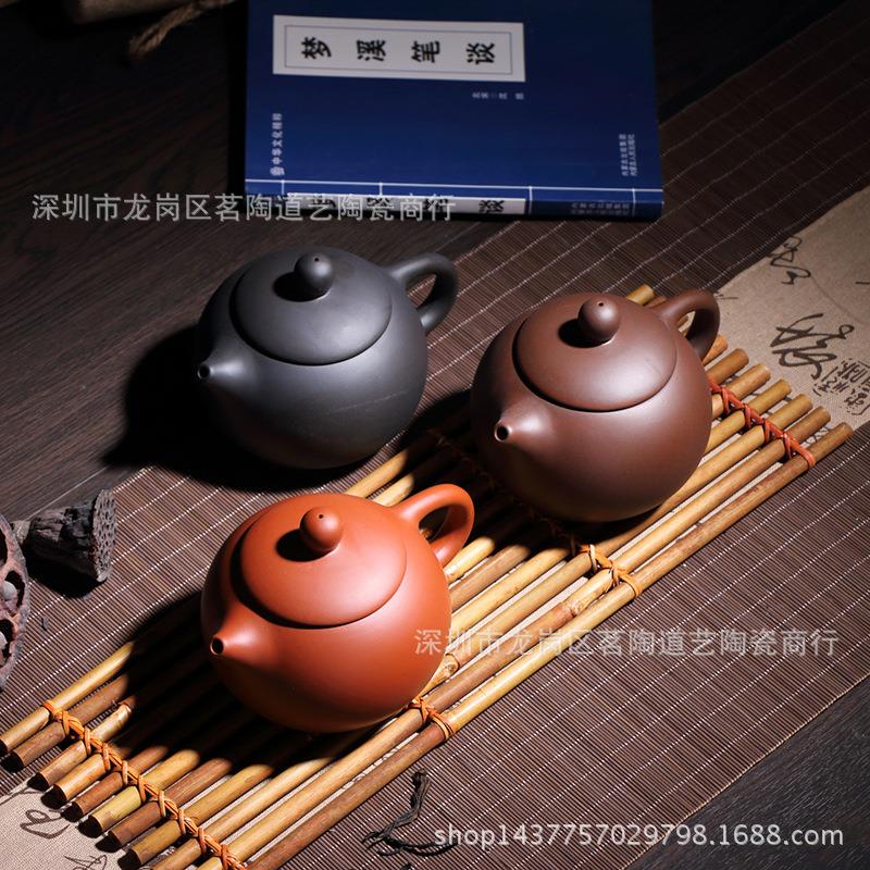 宜兴大号倒把西施壶紫砂朱泥茶壶泡茶器特价450ml原矿功夫茶具