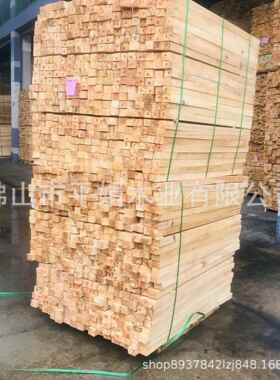 工厂直供海南橡胶木木QIB方木木硬优质实家具木规格楼梯扶手原料