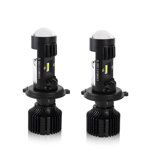 跨境新品Y10S h7h4改装透镜汽车LED大灯远近光前照灯超亮头灯