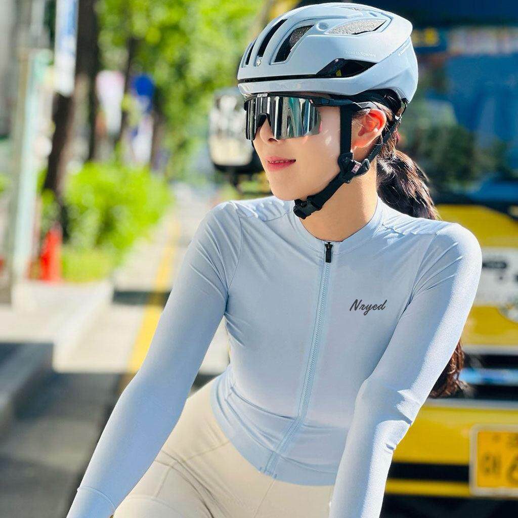 2025新款NRyed女士修身骑行服公路车自行车透气速干 干防晒长袖外