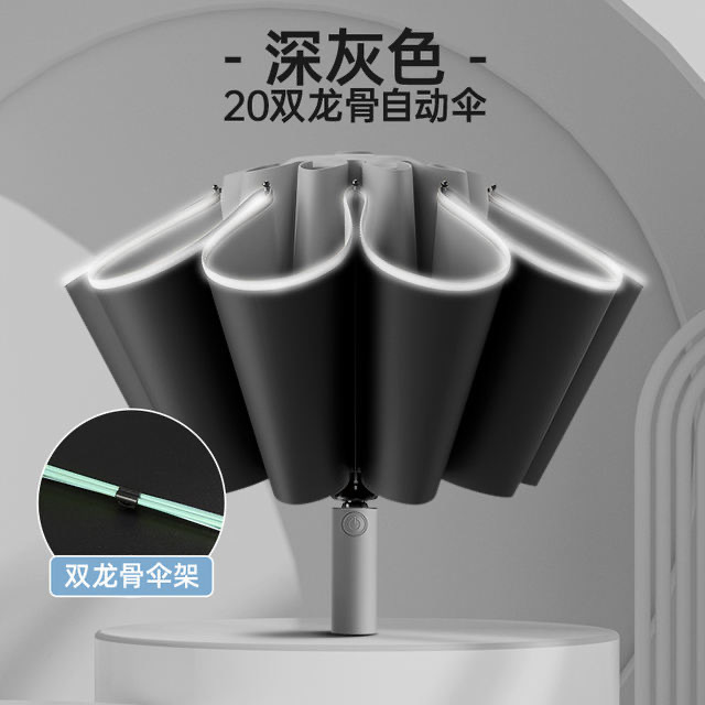 遮阳伞自动伞雨伞加厚加大伞坐