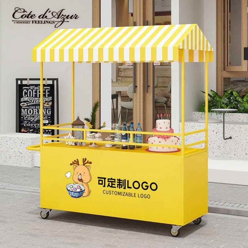网红夜市摆摊小推超车市场促销车试吃台商移动小吃摆摊集SBK市摊