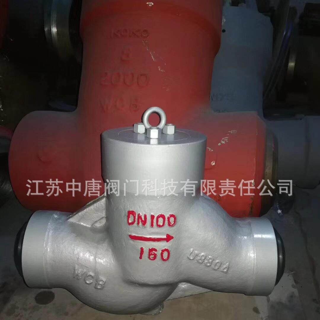 H61Y-160C高压自密封电站焊接止回阀 自紧式高压逆止阀 WCB材质