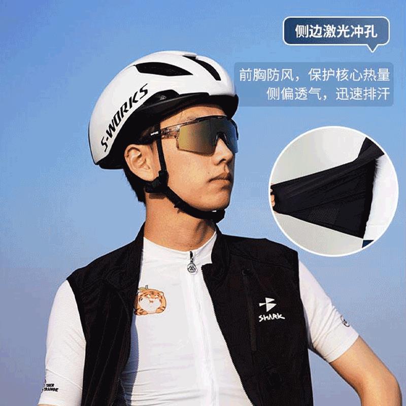 ×shark系列骑行服风衣马甲春秋男款防风防水透气骑行外套