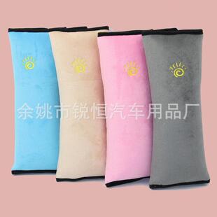 新款直销儿童汽车用品可爱实用短毛绒带护肩 睡觉靠枕头 乘车用品