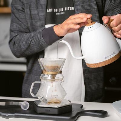 Brewista智能控温手冲咖啡壶家用不锈钢细长嘴电热水壶泡茶壶1.0L
