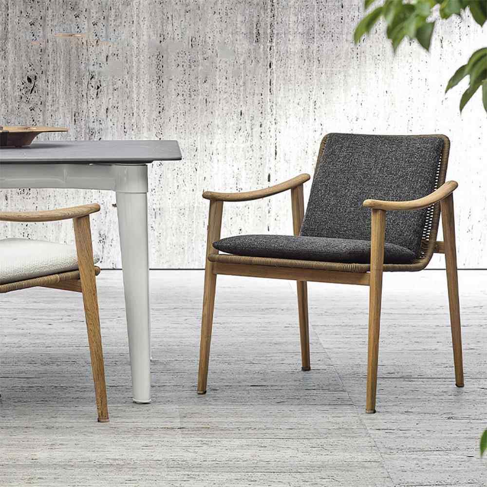 设计休师户桌椅咨询客服柚木别墅露台闲防腐木餐桌藤椅室院外庭花