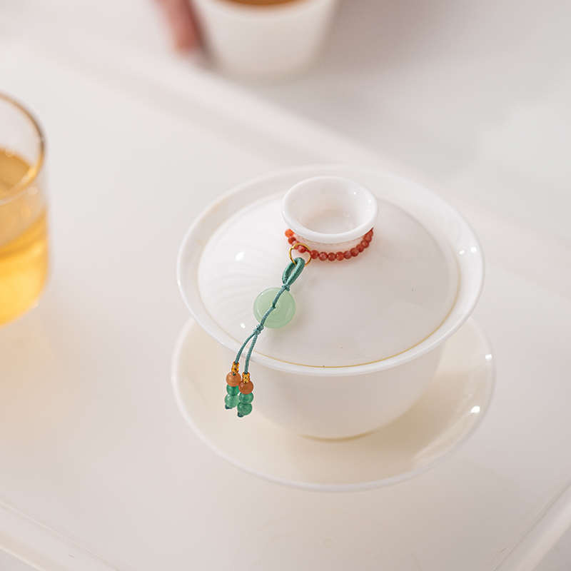手工提溜小挂件精品小吊坠家用盖碗茶壶壶绳茶具装饰品茶道零配件