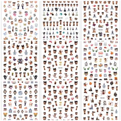 New Nezha Night-Light Children's Nail Stickers - Cute and Sa
