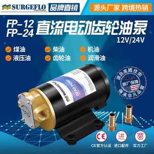 自吸泵柴机油泵润滑油泵FP 12铜头油泵直流微型齿轮油泵