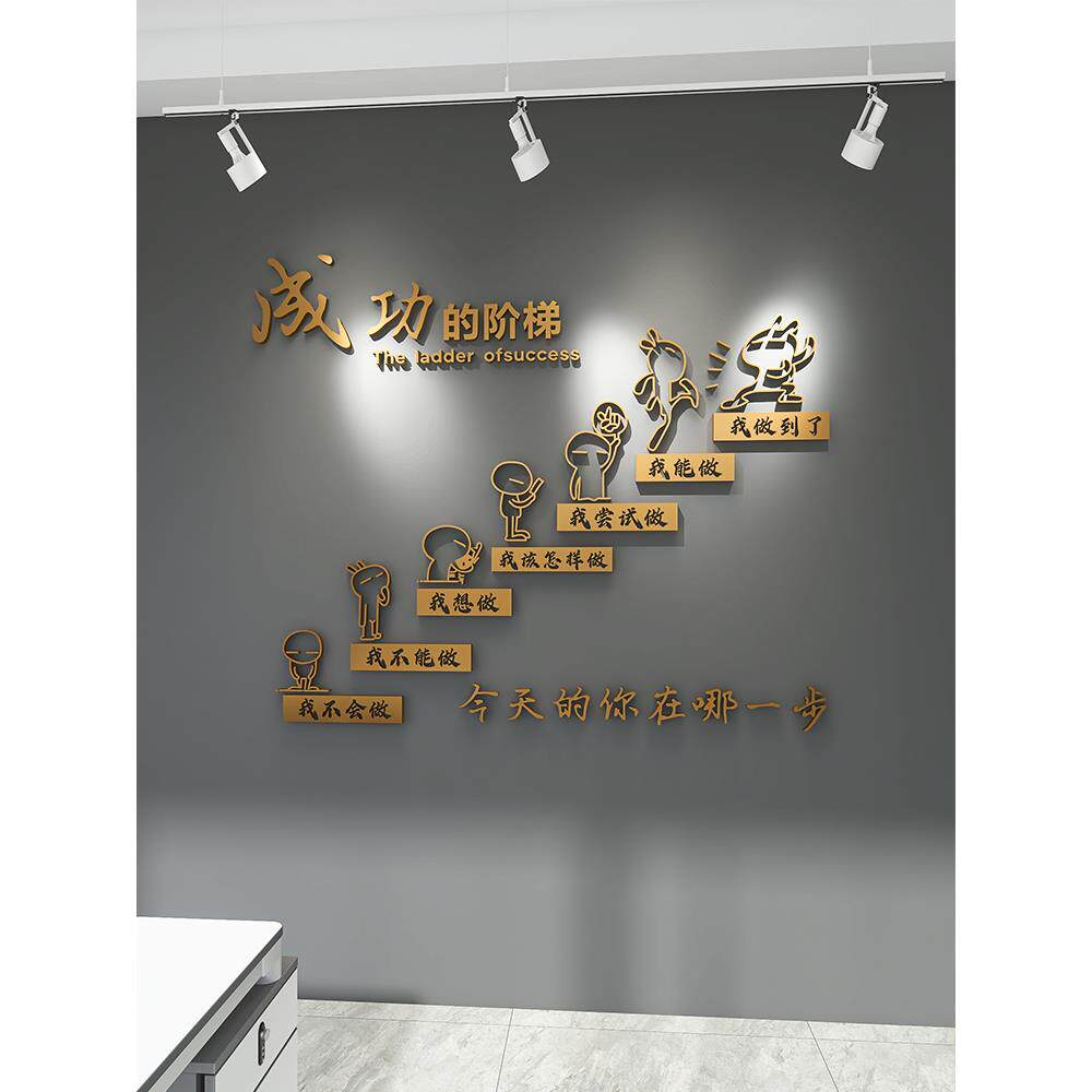 3d立体壁贴公司布置文字创意企业文化励志装饰办公室墙壁背景墙挂
