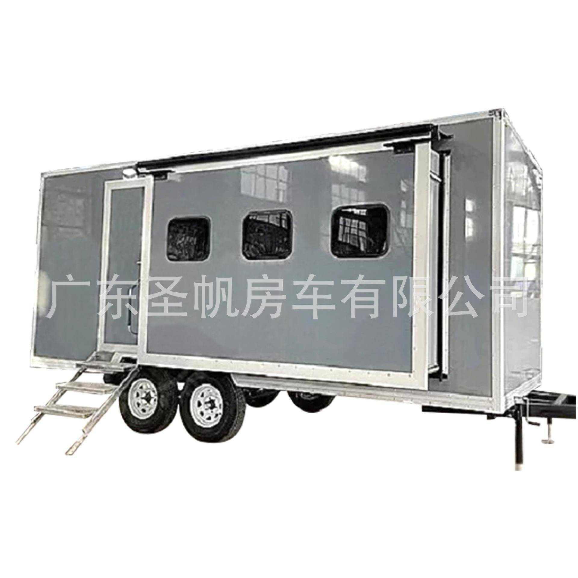 可做右舵大功率太阳能厢式保温车果蔬生鲜单位明星拖挂化妆车跨境