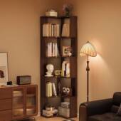 转纳角架书落地置物架10098150家用客厅收三角架室内卧室靠墙书多