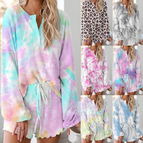 Sleepwear for women, breathable long sleeved home clothes