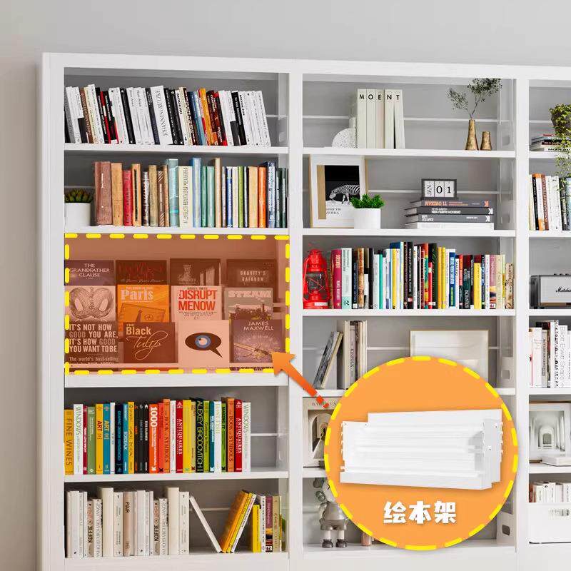 家用钢制图书馆书架绘本架儿童铁艺阅读架现代简约书籍架家用书柜