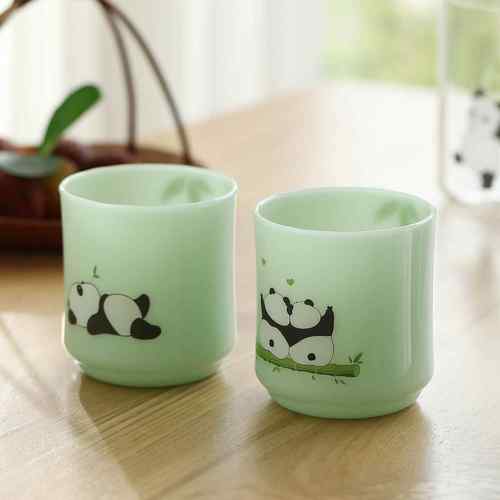 网直播玻璃高硼硅冷水壶用套装熊猫复古水壶套温装红耐20250715高