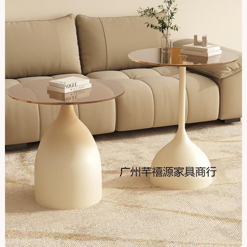 网红边几迷你茶几现代简约小圆桌沙发边几床头置物桌铁艺床头柜