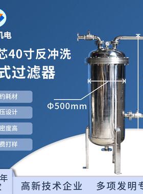 源头厂家 不锈钢30芯40寸反冲洗过滤器 精密过滤器 烧结过滤器