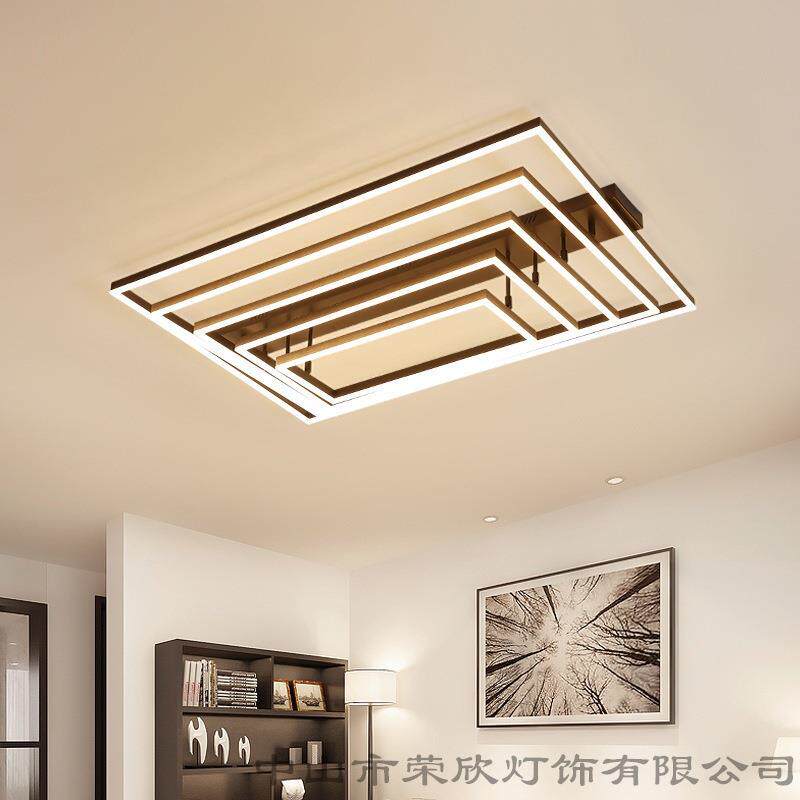 新款客厅灯多层方形灯具家具吸顶灯现代简约餐厅书房卧室灯具灯饰