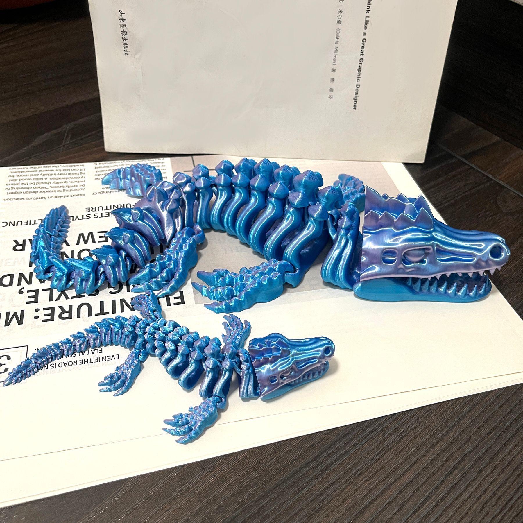 沧龙打印模型仿真恐龙3D模型摆件
