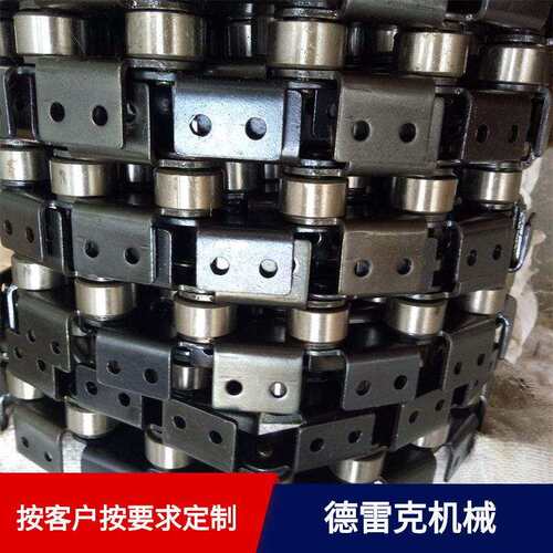 C2062C2082输送用双节距单侧双孔弯板不锈钢链条附件厂家