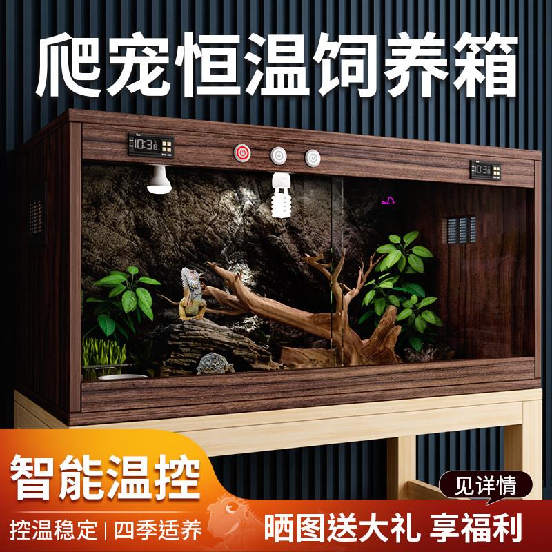 爬虫饲养箱蜥蜴陆地龟蛇恒温箱睫角守宫保温箱宠物爬箱大型饲养盒