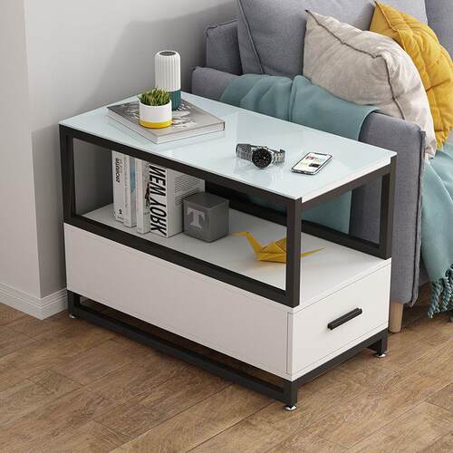 发侧柜边柜边几边桌子茶几小型迷你边沙靠桌墙窄简约轻奢ZSU置物