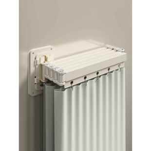 隐形折叠浴帘杆浴室隔断帘防水布干湿分离弧形壁挂可折叠浴杆挂帘