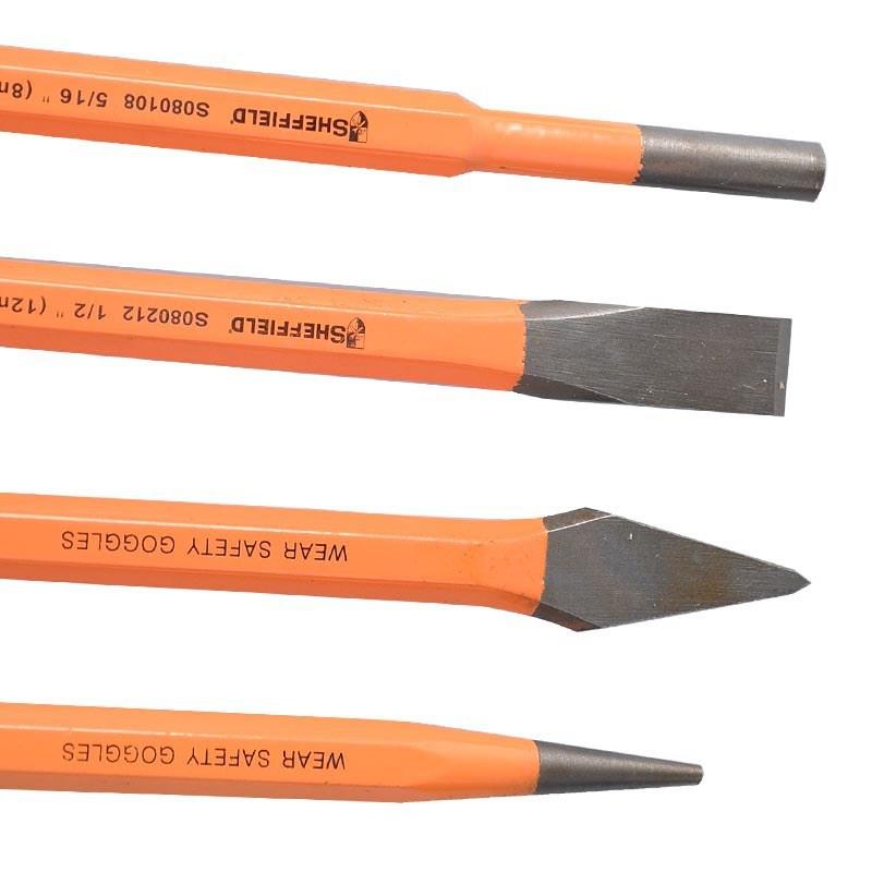 0SHEFIFELD/SZZJ080025件套样冲中心冲钎头钳工钻孔工具