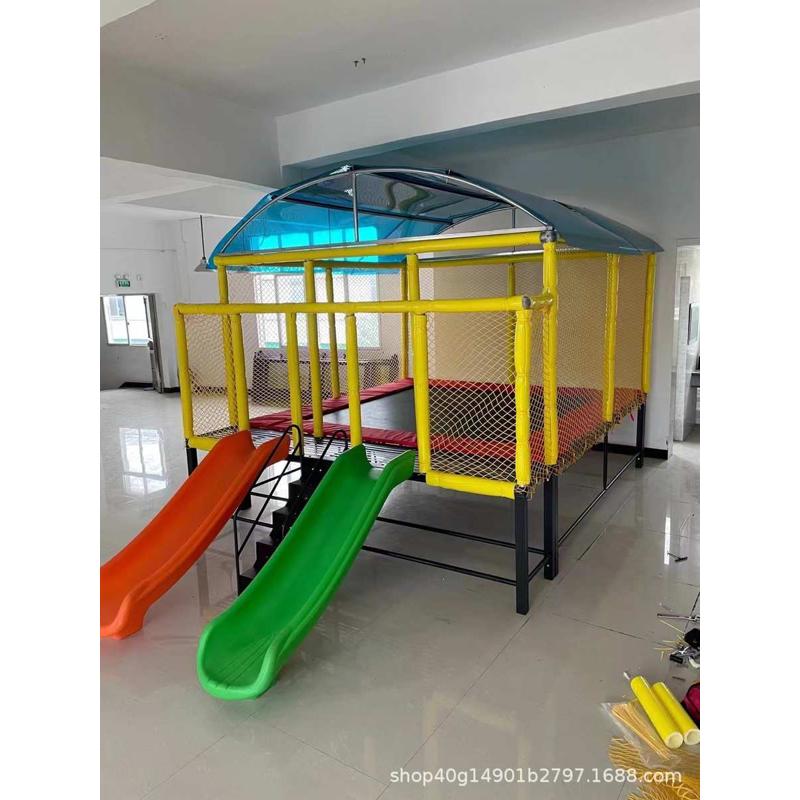 滑梯跳跳床公园游乐场滑大型厂家蹦床商用摆摊蹦儿童户外室外蹦床