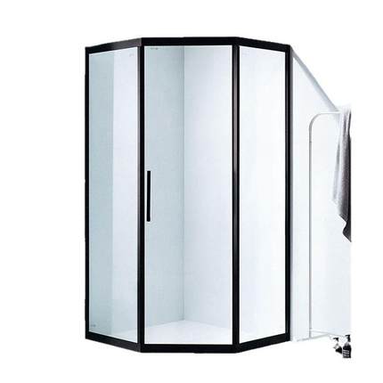 钻式石型淋浴隔断门极窄ZCC玻璃房推拉侧移内门干湿分离淋浴间浴