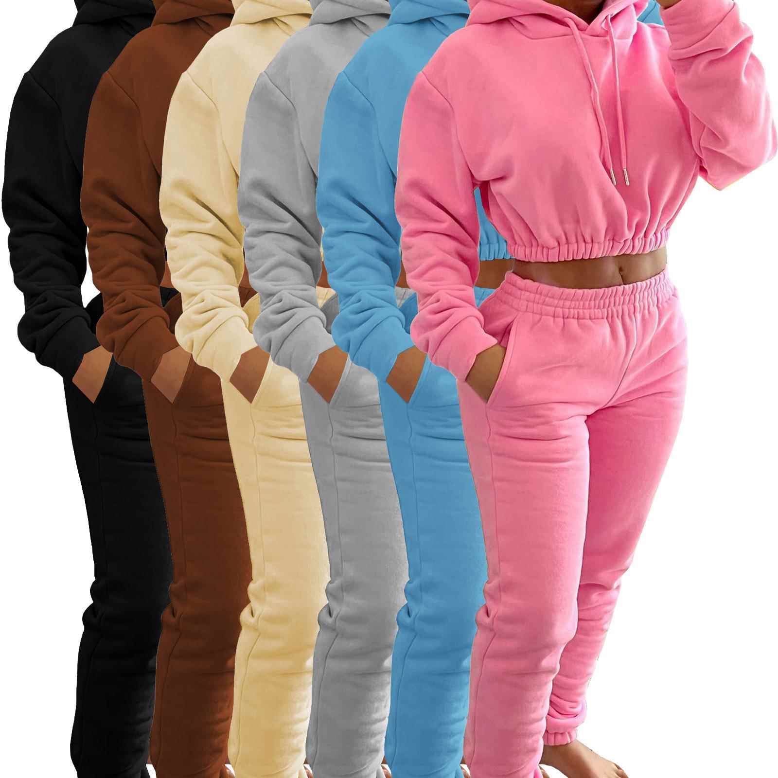 Set Two-piece Pants Jogging Hoodie Suit Leisure Sports