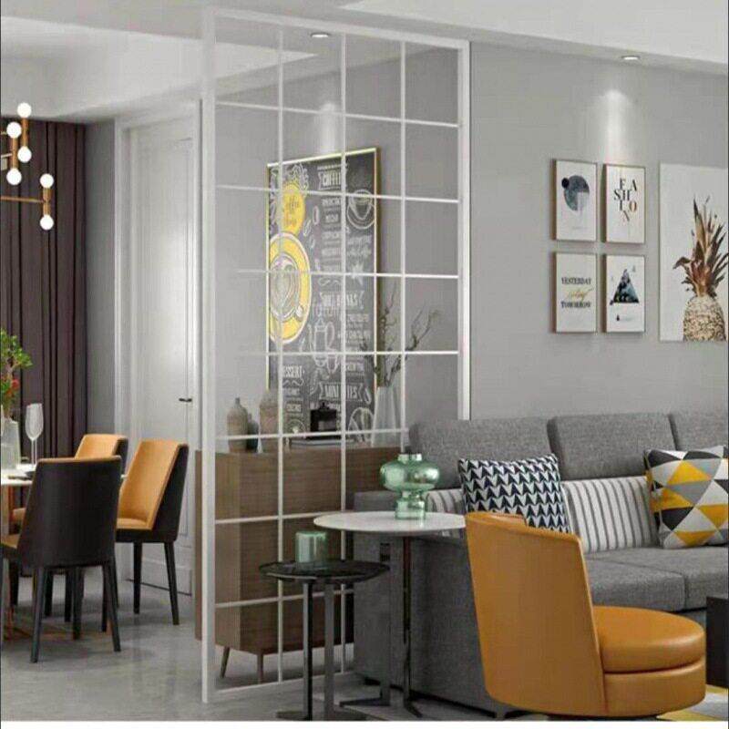 屏风隔断客厅遮挡家用免打孔卧室窗帘分割墙公室镂空玄关隔断墙