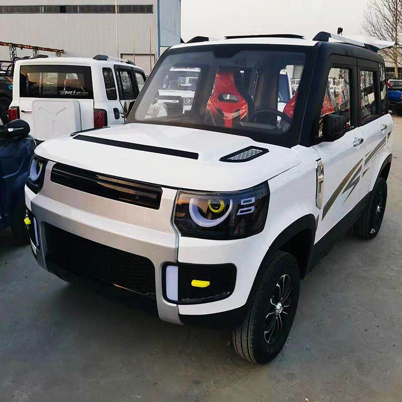 高端油电两用家用电动轿车封闭式电动四轮车老年代步车