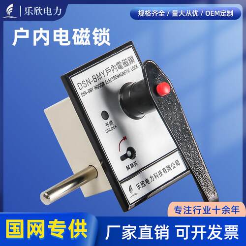 乐欣工控 户内高压电磁锁DSN-BMZ BMY开关柜用手柄用交直流通用